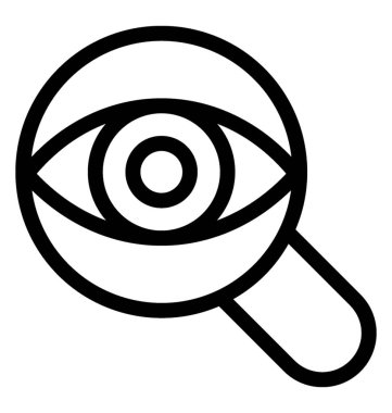 Vektör göz izleme simgesi