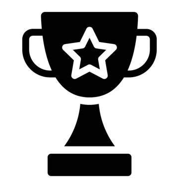 Kupa simgesi simge vektör 