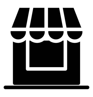Dükkanı simgesi simge vektör