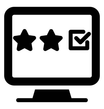 Derecelendirme simgesi simge vektör