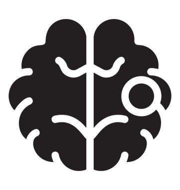 Beyin tümörü simgesi simge vektör 