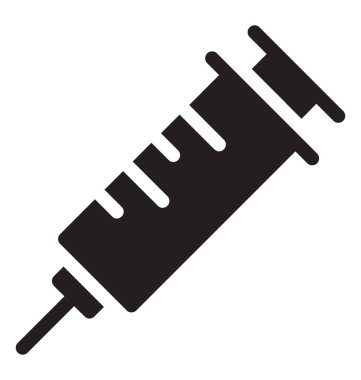 Enjeksiyon simgesi simge vektör 