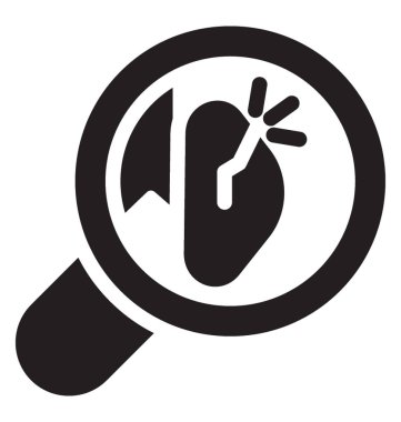 Laboratuvar test simgesi simge vektör 