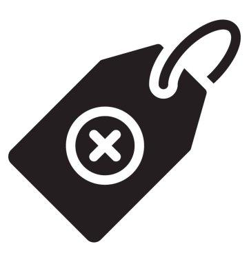 Bir ses etiketi simgesi simge vektör 