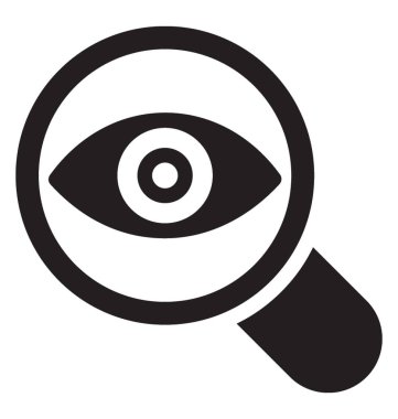 Göz izleme simgesi simge vektör 