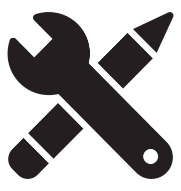 Mekanik araç simgesini simge vektör 