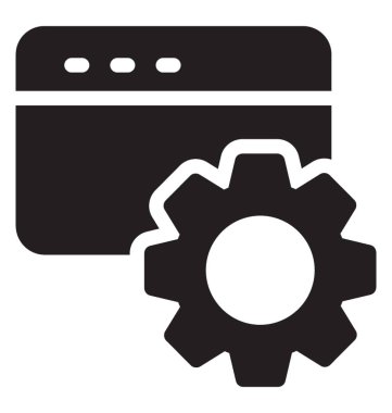 Web ayarı simgesi simge vektör 