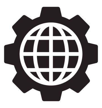 Genel ayar simgesi simge vektör 