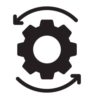 Glif vektör yenileme simgesi 