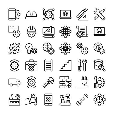 Bu satır üretim, mühendisi, üretim simgeler kümesidir. Toplam 36 simgeler paketi oluşur. Set çeşitli kuruluş kapsar ve ilgili paketleri üretim yapan tüzel kişilik öğeleri öne.  