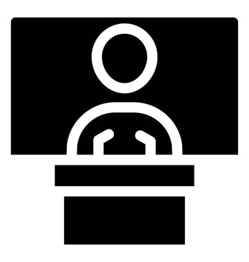 Hatip simge vektör katı tasarım 