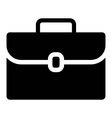 Katı portföy simge vektör 