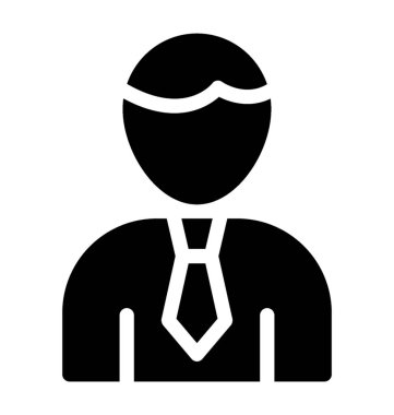 Katı girişimci simge vektör 