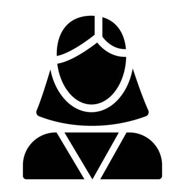 Sağlam iş kadını simge vektör 