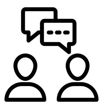 İletişim simge vektör içinde içini kaplamak çizmek 