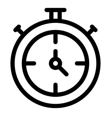 Kronometre simge vektör içinde içini kaplamak çizmek 