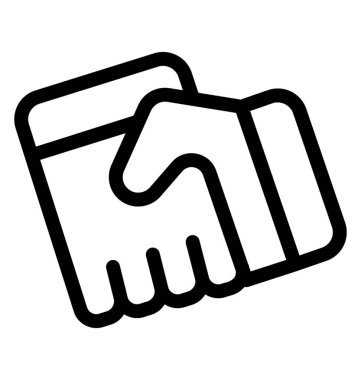 satır el sallayarak simge vektör 