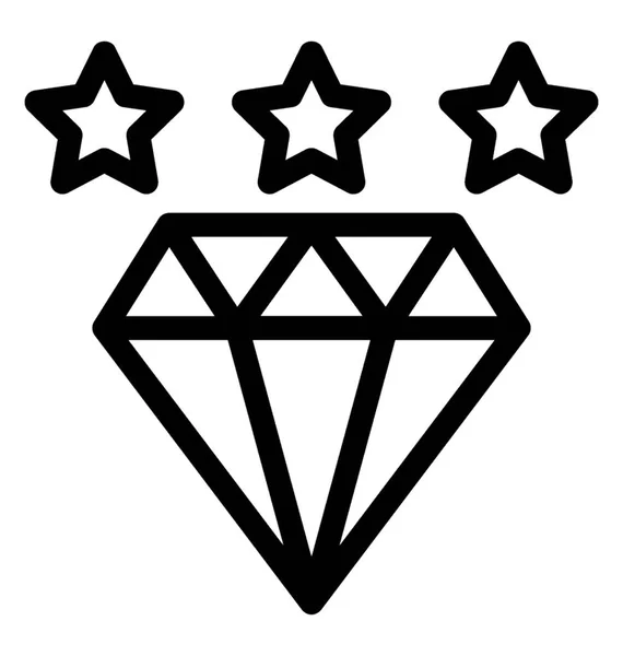 Diamond Icon Vector — Stock Vector