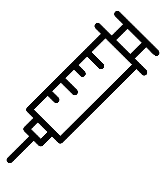 Icona Iniezione Nel Vettore Linea — Vettoriale Stock