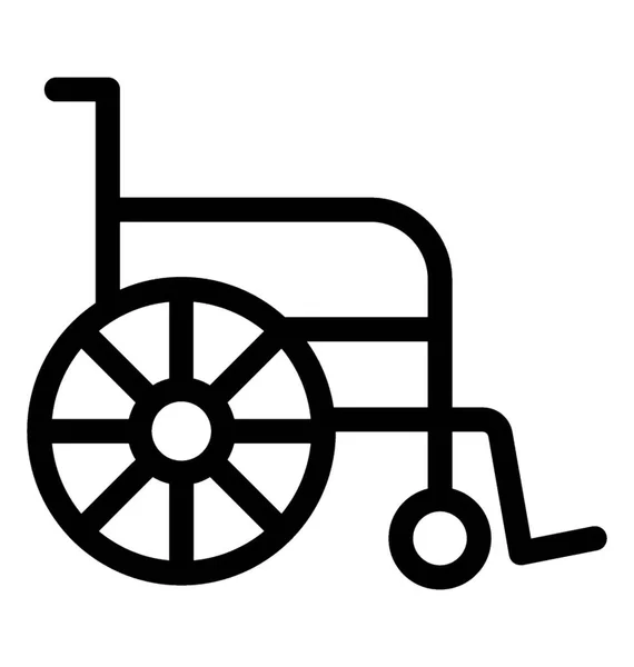 Wheelchair Icon Line Vector — Stock Vector