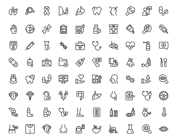 糖尿病 心臓攻撃アイコン パックはこちらから有利なベクトルを持ちます これらのアイコンを使用し お客様のニーズに従って使用します 無駄に時間だけをつかむと医療部門とその他の関連するフィールドで使用しません — ストックベクタ