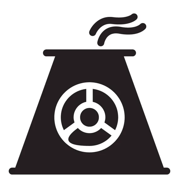 Chimney Icon Glyph Vector — Stock Vector