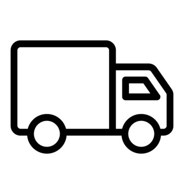 satır mal teslim van simge vektör