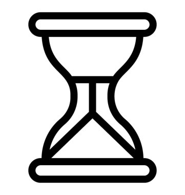 Kum saati simgesi, çizgili tema olarak adlandırılan antik zamanlayıcı.