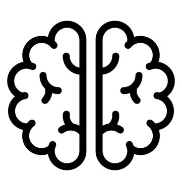 Beyin fırtınası simge vektör içinde içini kaplamak çizmek