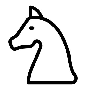 Pazar stratejisi simge vektör hat satranç parça