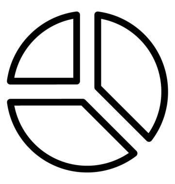 Pasta grafik simgesini, çizgi vektör tasarımı