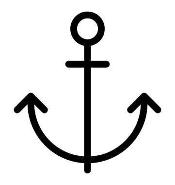 satır çapa simge vektör 