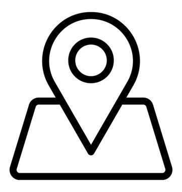 çizgi gezinti simge vektör 