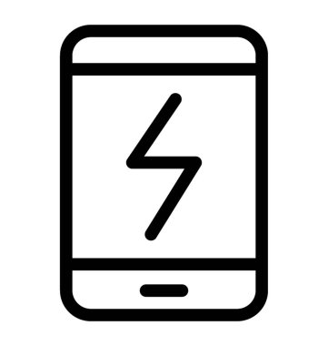 satır cep telefonu enerji simge vektör 