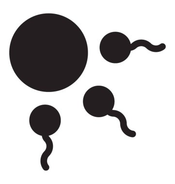 Spermlerinin simge, simge vektör