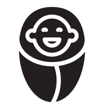 Kardiyolojik simge vektör katı tasarım