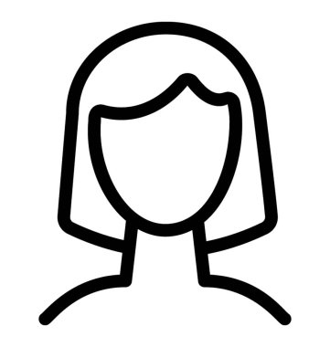 satırı kadın avatar simgesi, kadın vektör