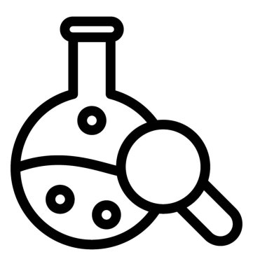 satır kimya araştırma simge vektör