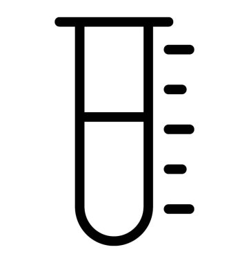 Test tüpü kutsal kişilerin resmi içinde içini kaplamak çizmek