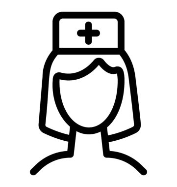 Hemşire kutsal kişilerin resmi içinde içini kaplamak çizmek