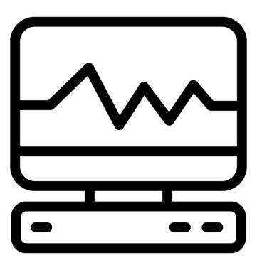 Elektrokardiyogram kutsal kişilerin resmi içinde çizgi stili