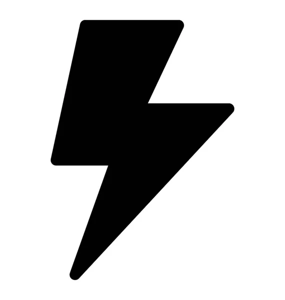 Energie Icon Vektor Solidem Design — Stockvektor