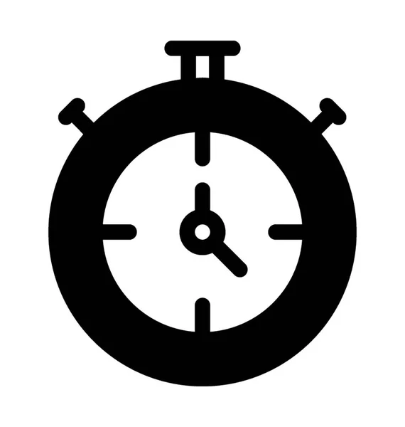 Χρονόμετρο Εικόνα Διάνυσμα Στο Στερεό Σχέδιο — Διανυσματικό Αρχείο