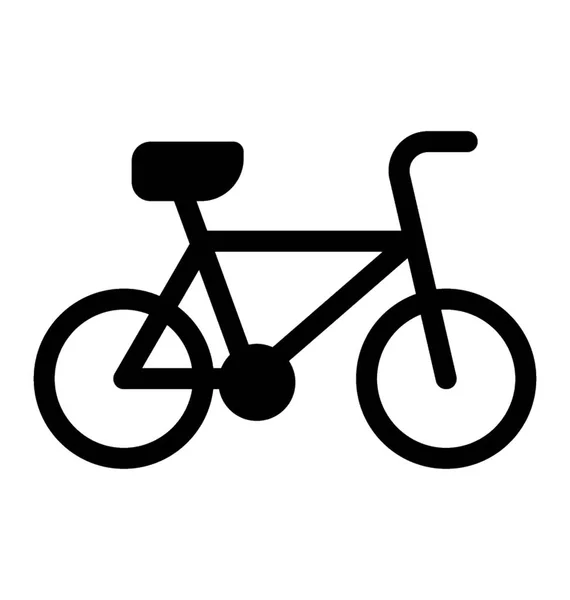 Glyph Cykel Ikonen Vektor — Stock vektor