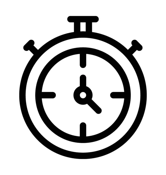 Χρονόμετρο Εικόνα Διάνυσμα Στη Σχεδίαση Γραμμής — Διανυσματικό Αρχείο