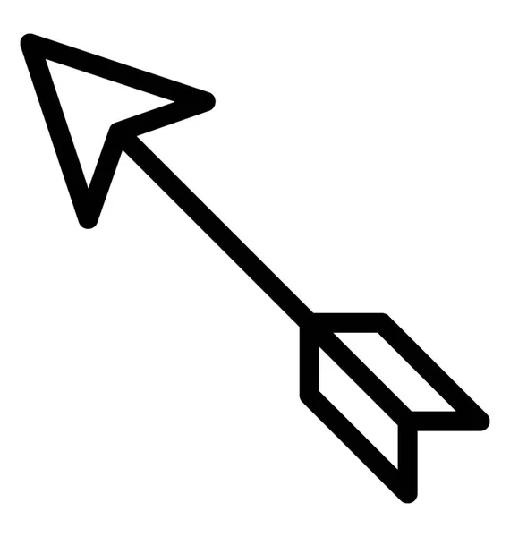 Line Arrow Icon Vector — Stock Vector