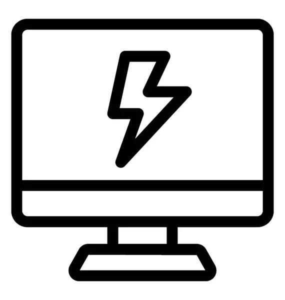 Computer Energie Icon Vektor — Stockvektor