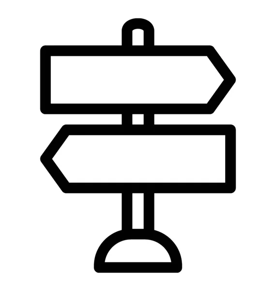 Symbolvektor Für Linienführung — Stockvektor