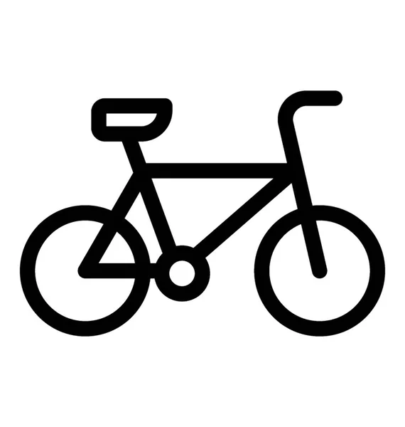 Cycle Ligne Icône Vecteur — Image vectorielle