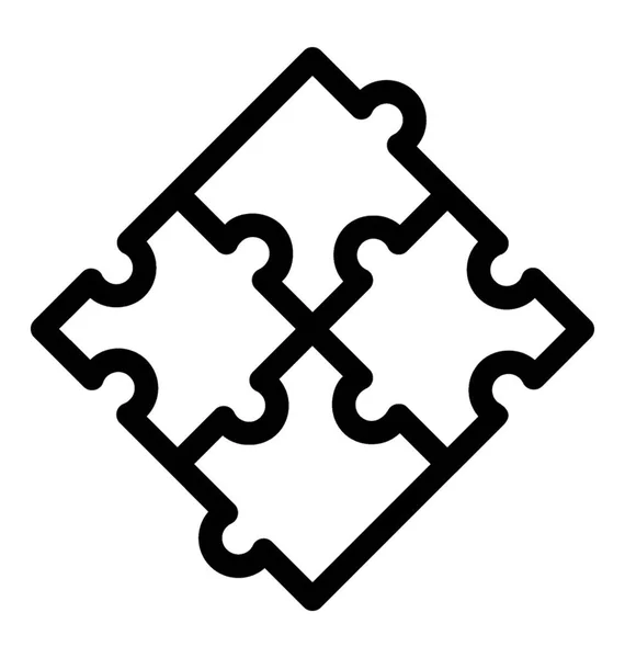 ジグソー パズルのアイコンのデザイン — ストックベクタ